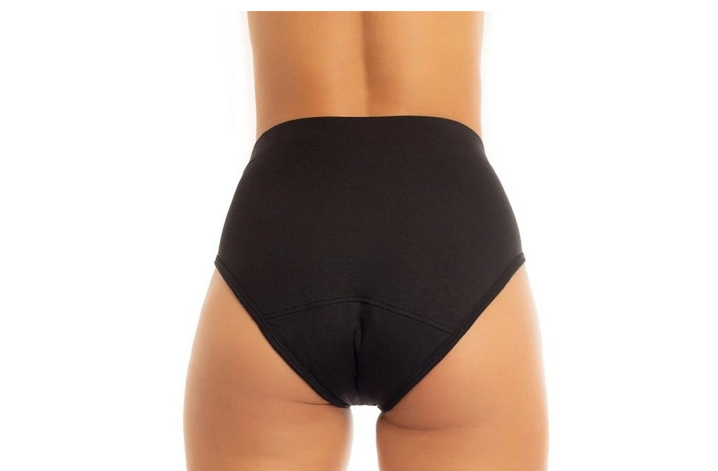 Bragas menstruales de bambú, tiro alto, extra cómodas