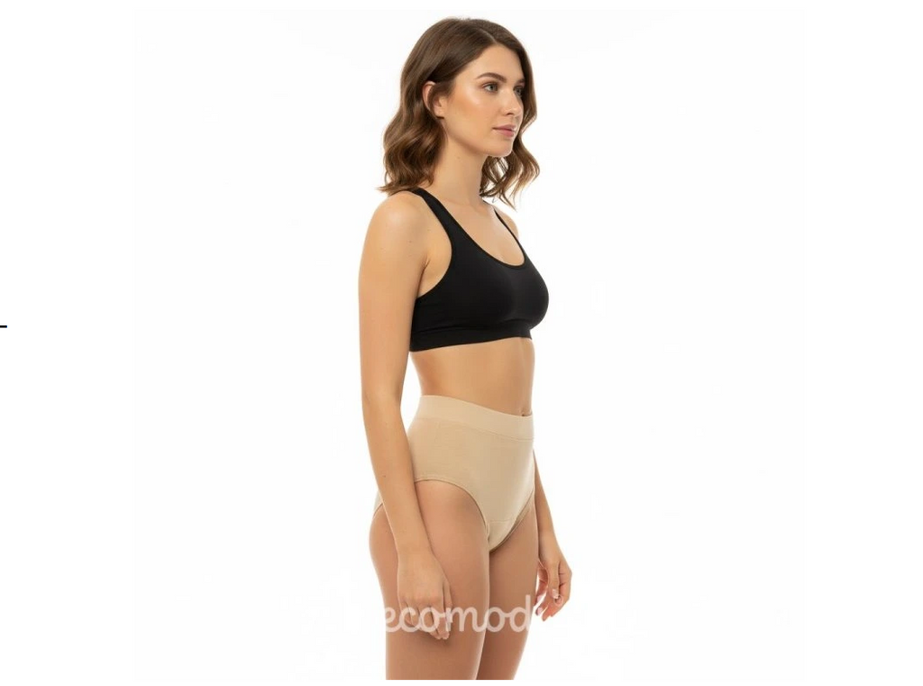 Bragas menstruales de bambú, tiro alto, extra cómodas