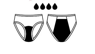 Bragas menstruales de bambú, corte clásico