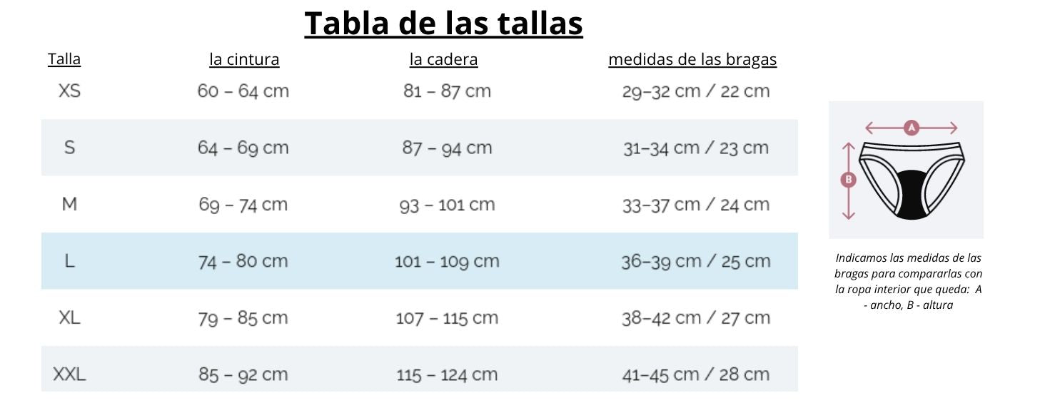 Bragas de incontinencia con apertura lateral
